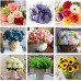 Fake Silk Flower Bouquet Rose Daisy Lavender Home Wedding Floral Garden Decor   371767946416